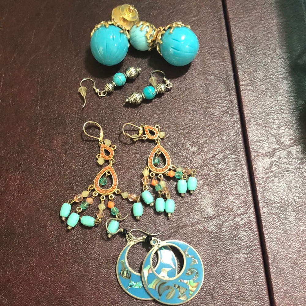 Turquoise Pierced Earrings